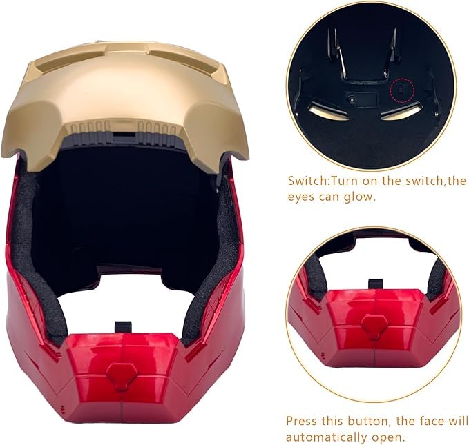 Iron Man mask with Voice and LED light