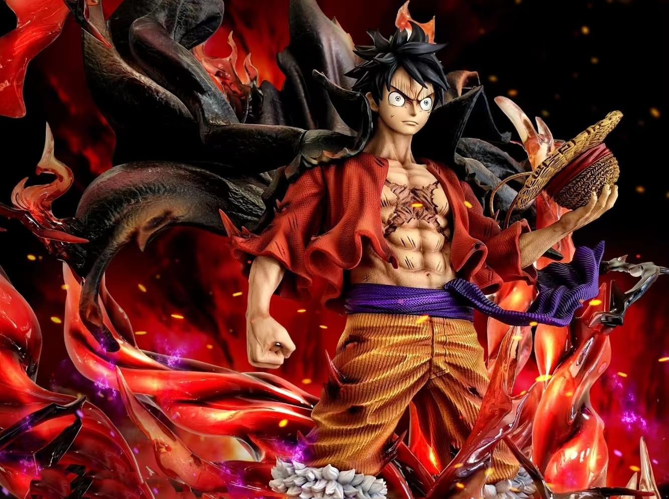 One Piece: Monkey D. Luffy - Conqueror's Haki Unleashed Resin Statue 35cm