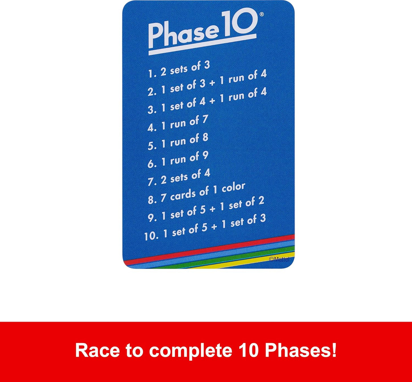Mattel Games Phase 10 Card Game For Kids