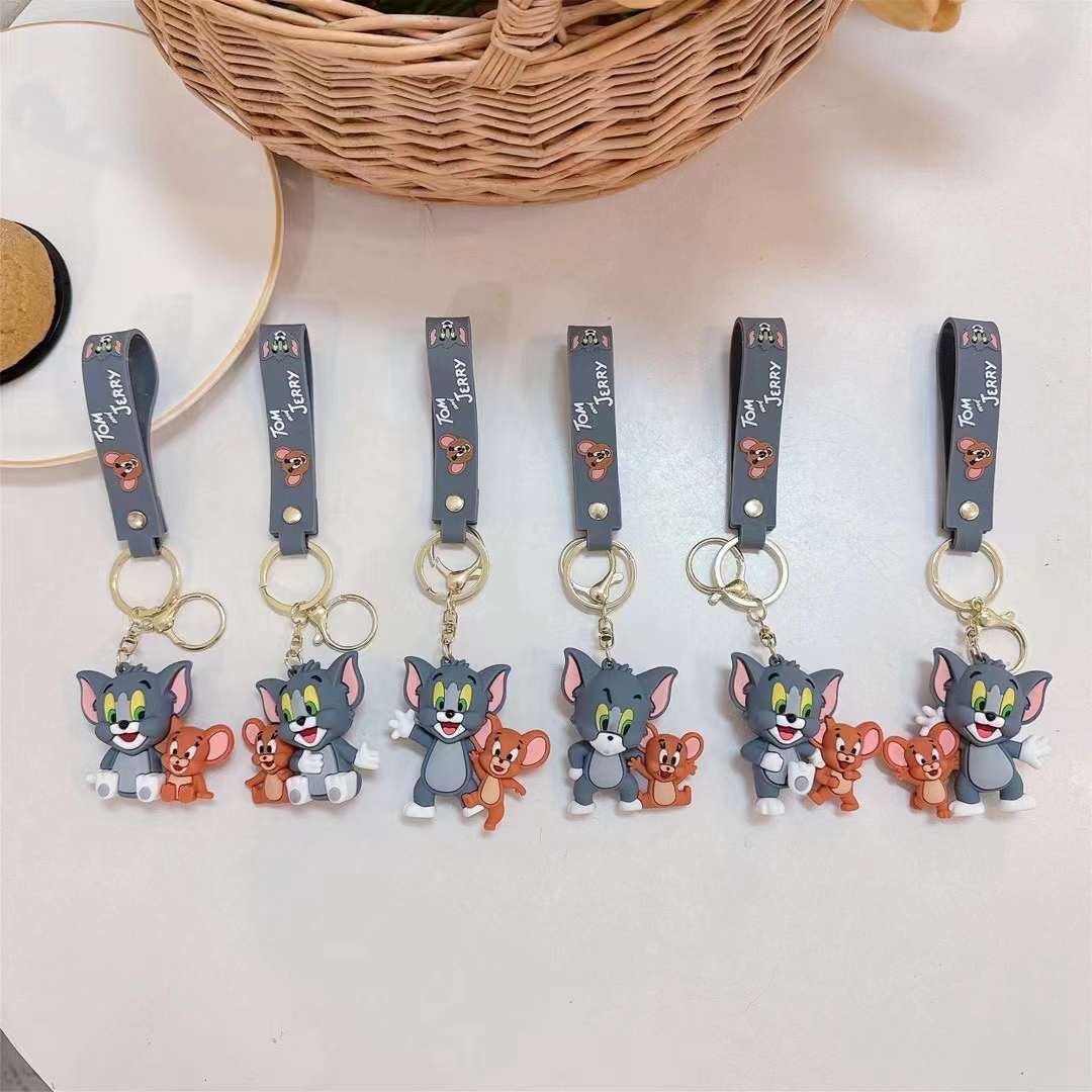 Tom and Jerry Rubber keychain