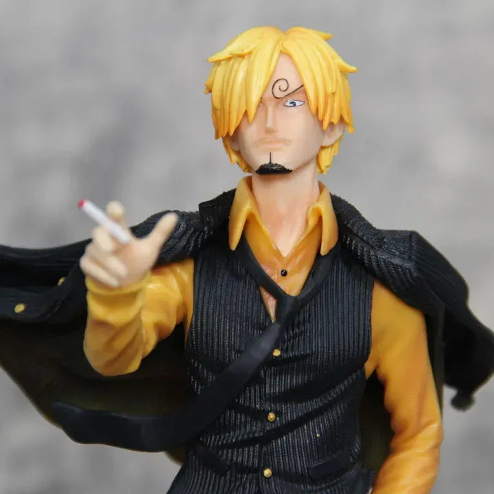 One Piece Three Fighting Blood Sanji Action Figure Luffy Sauron Illuminated Scene Statue Anime Figure | 40 CMS |