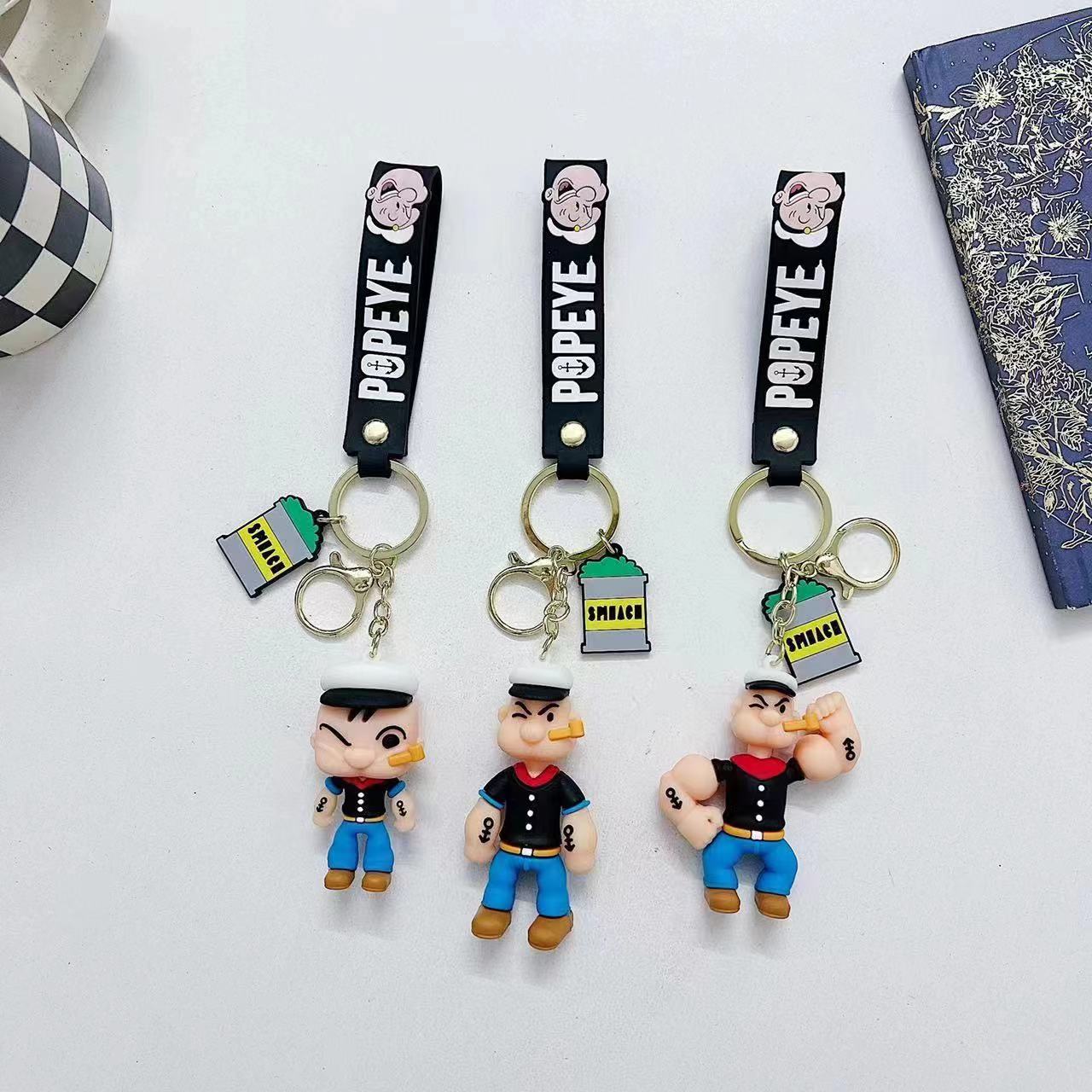 Popeye Rubber Keychain