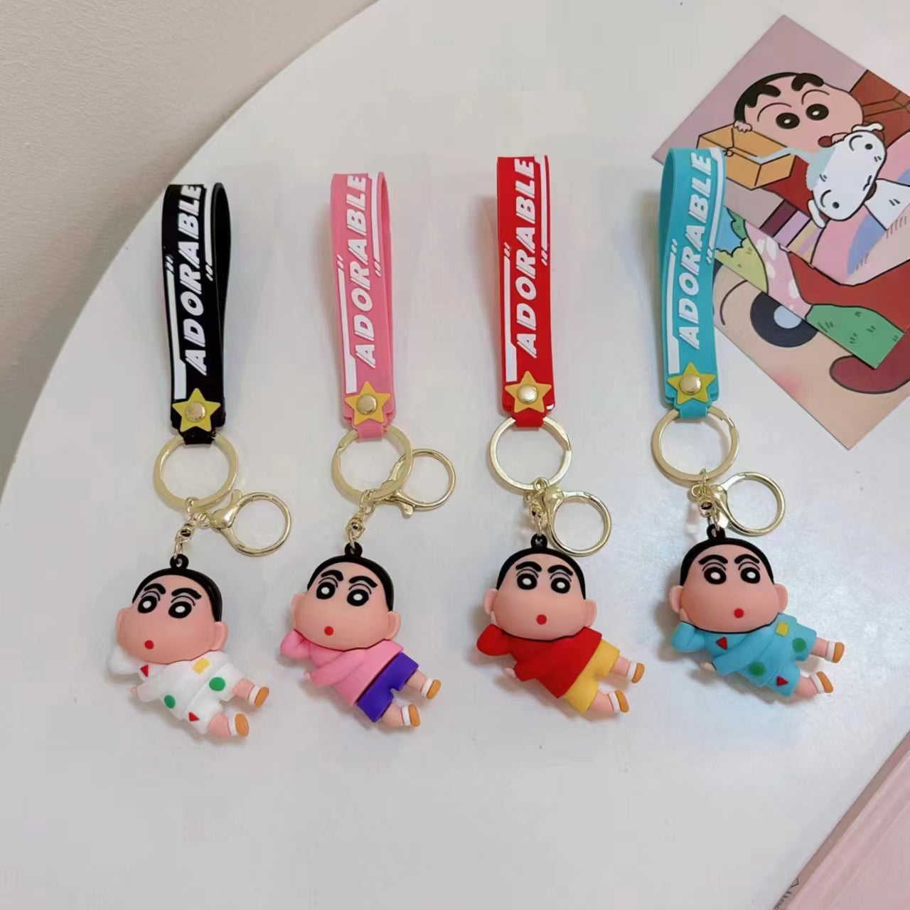Shin Chan Rubber Keychain