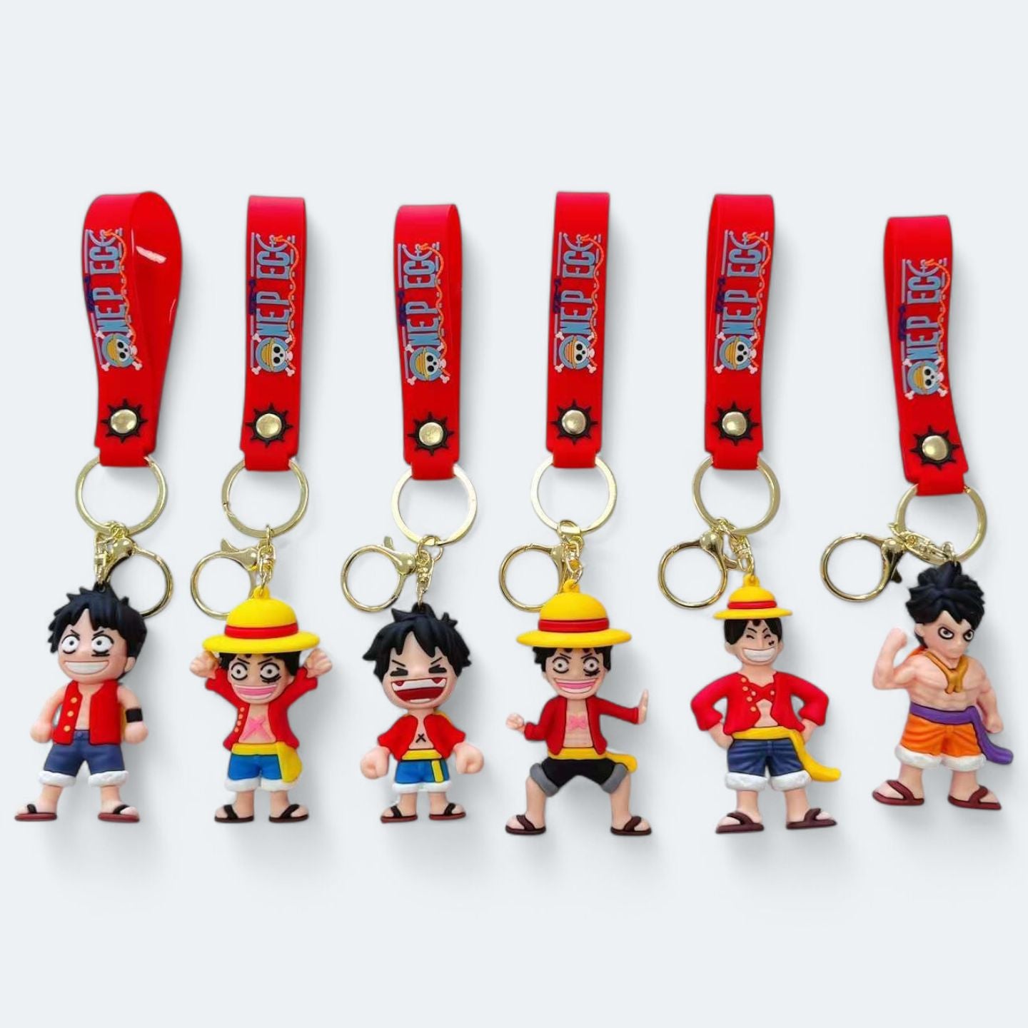 Luffy One Piece Rubber Keychain