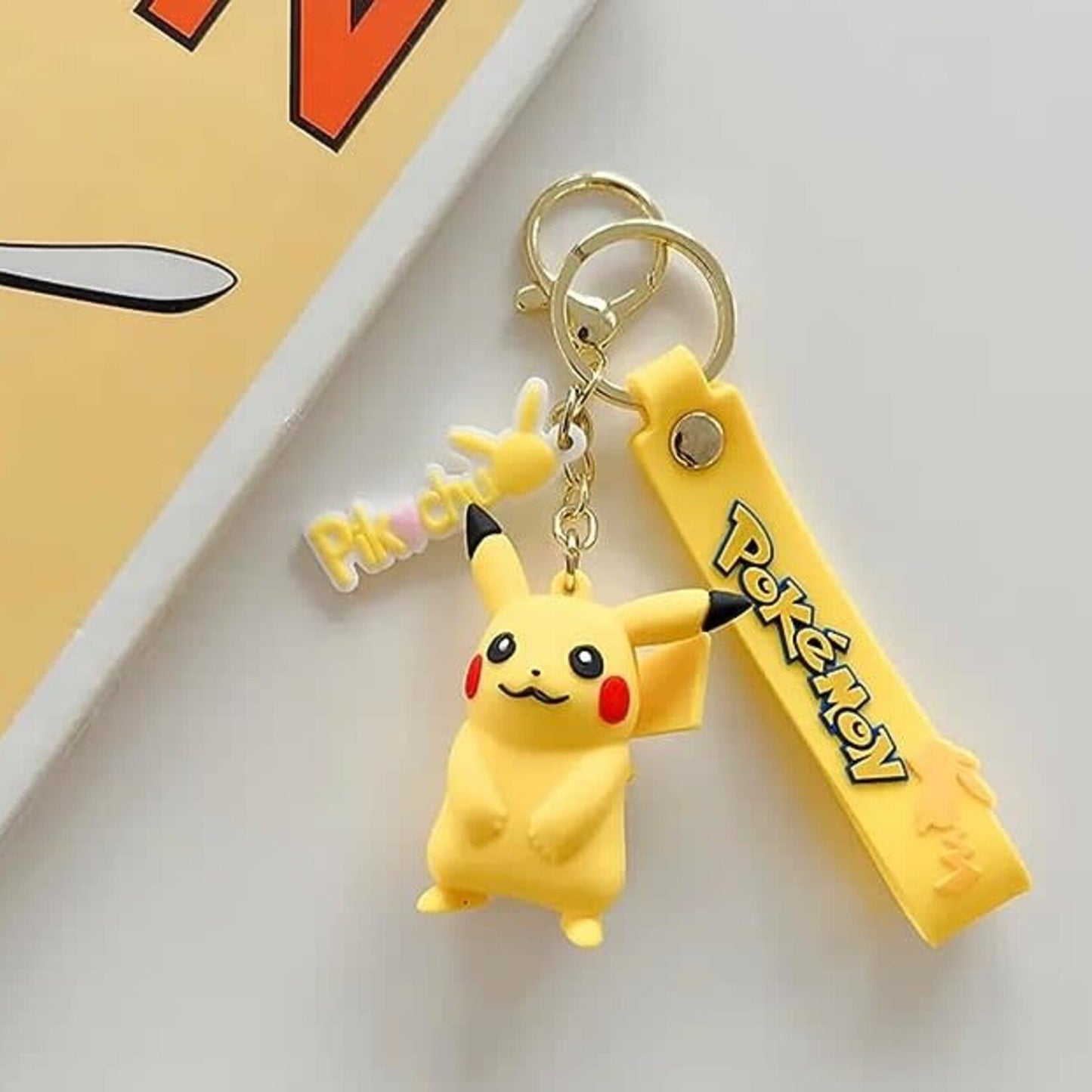 Pikachu Rubber Keychain